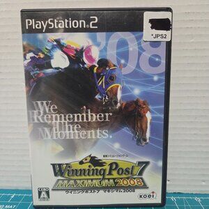 Winning Post 7 Maximum 2008 JAPANESE J PS2 Playstation 2 Complete CIB Tested